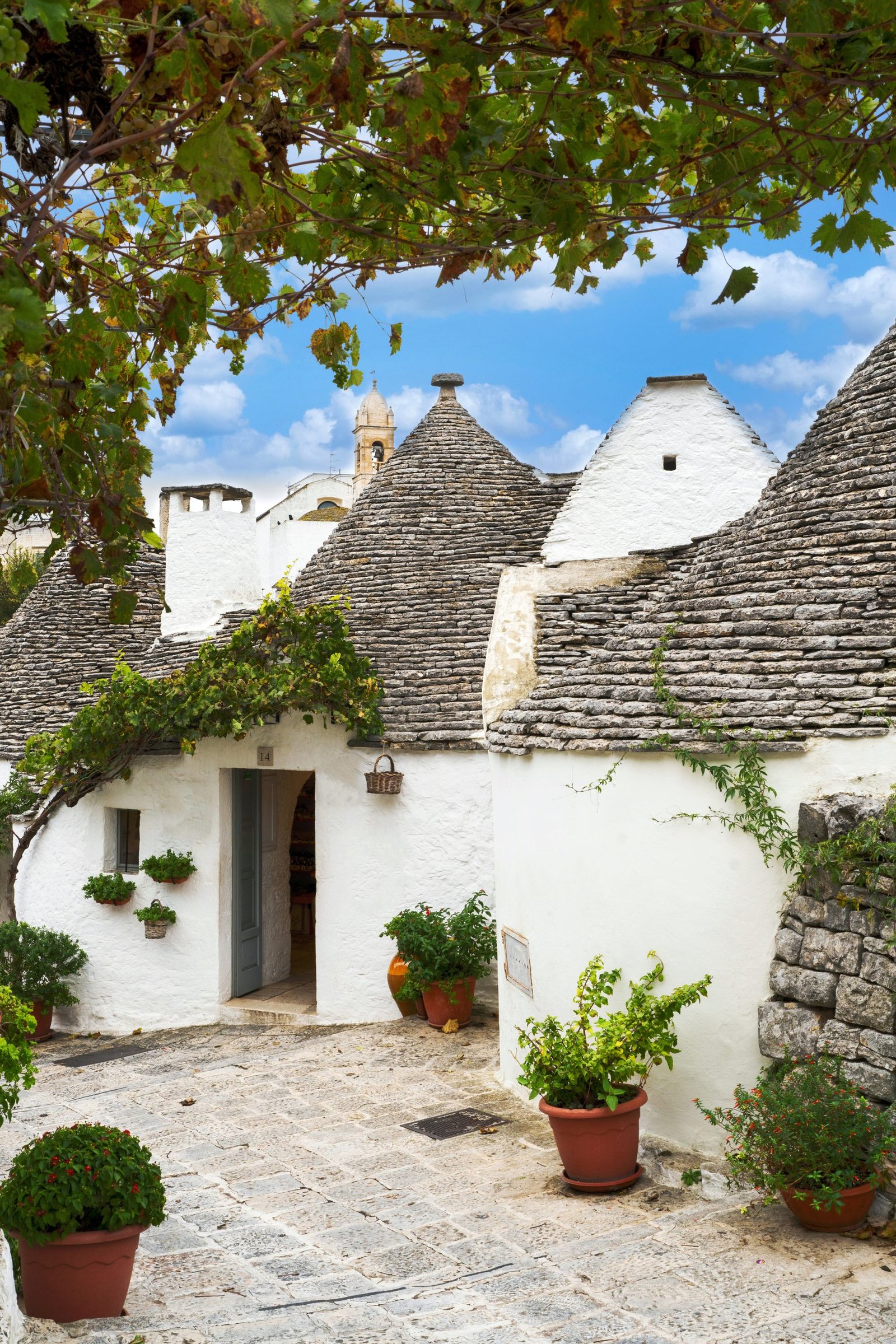 street in Alberobello, Puglia, Italy