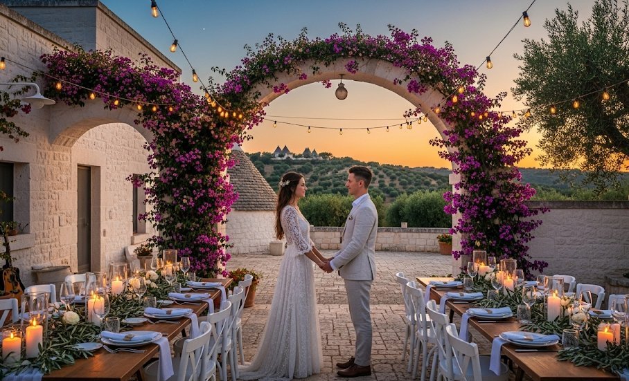 romantic weddings in Puglia